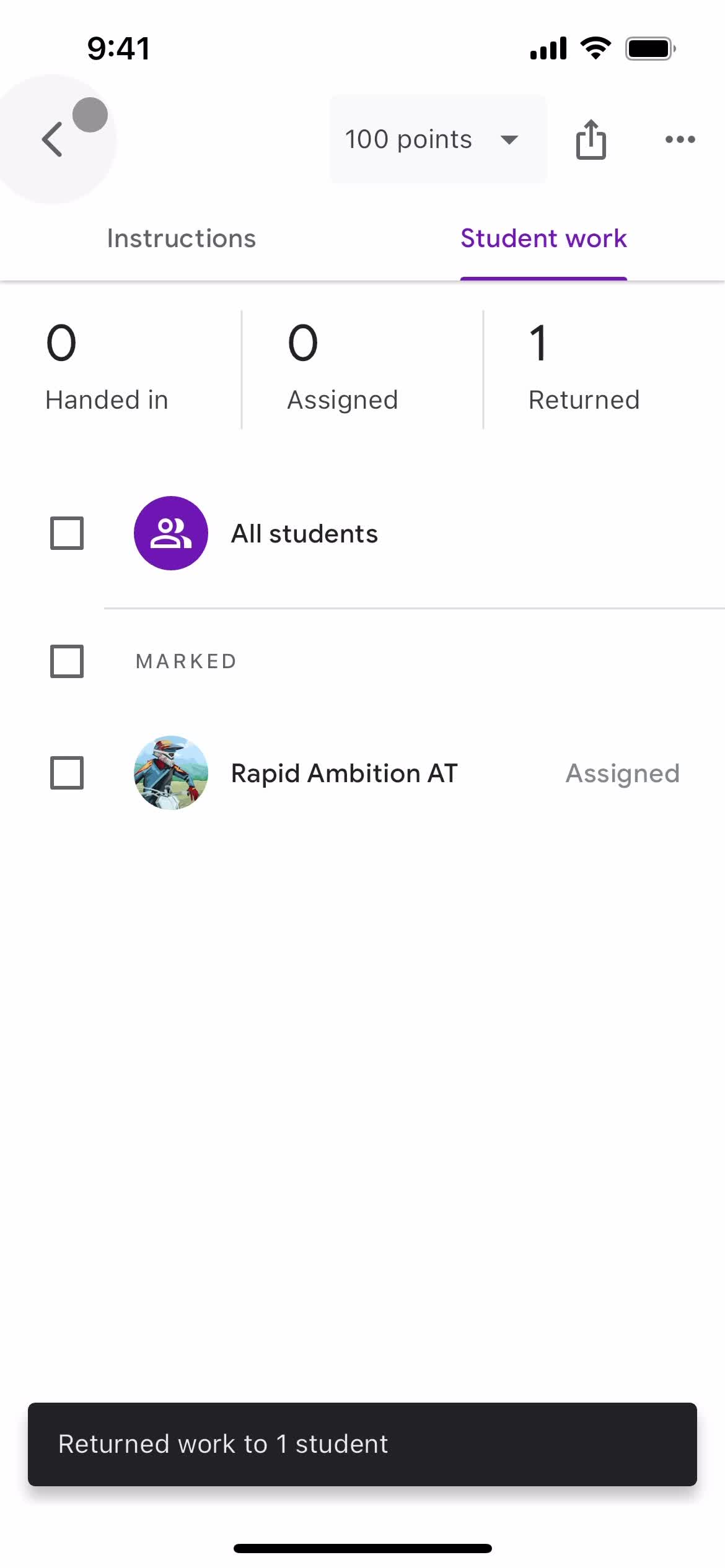 Grading an assignment on Google Classroom video thumbnail