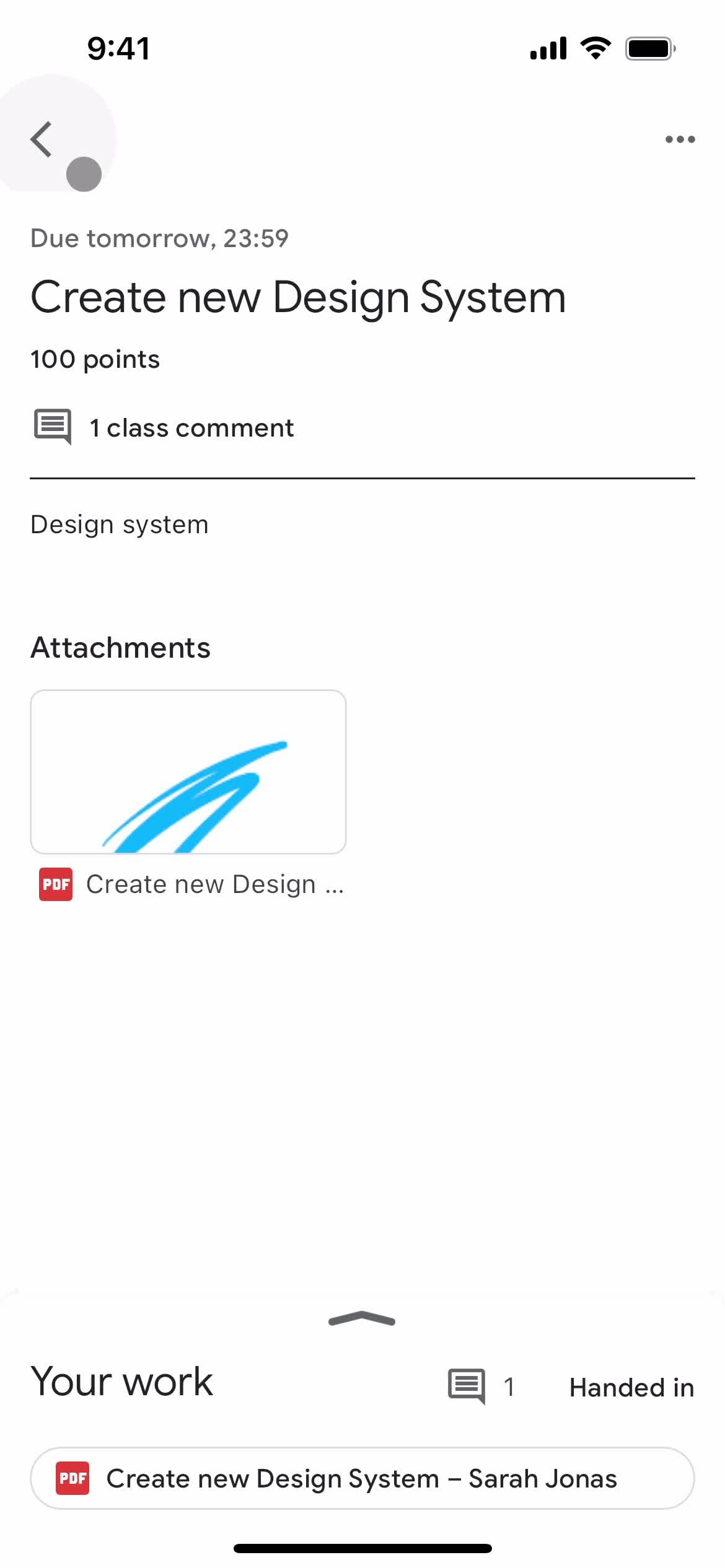 Handing in an assignment on Google Classroom video thumbnail