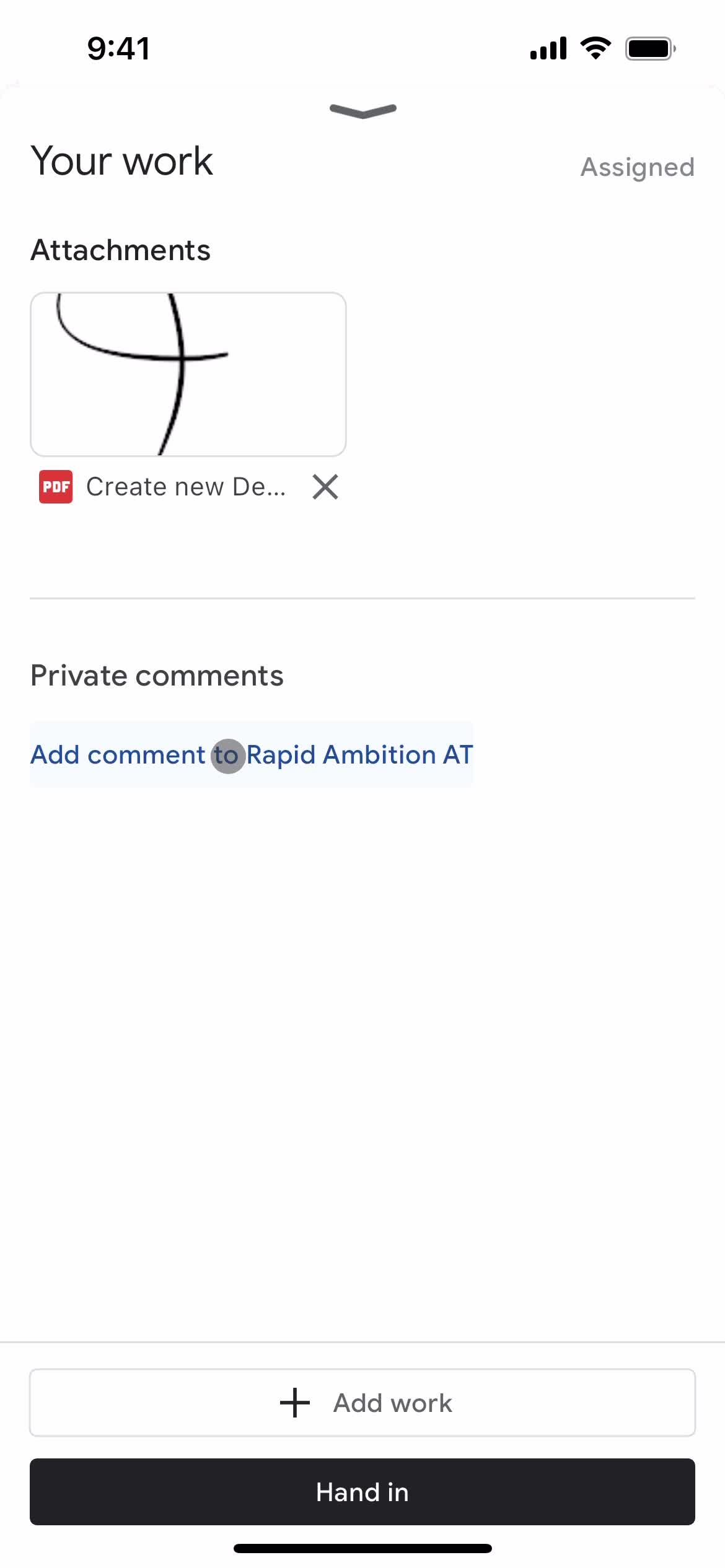 Handing in an assignment on Google Classroom video thumbnail