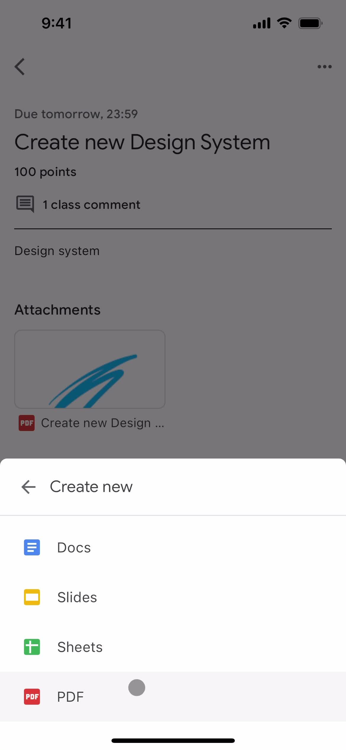 Handing in an assignment on Google Classroom video thumbnail