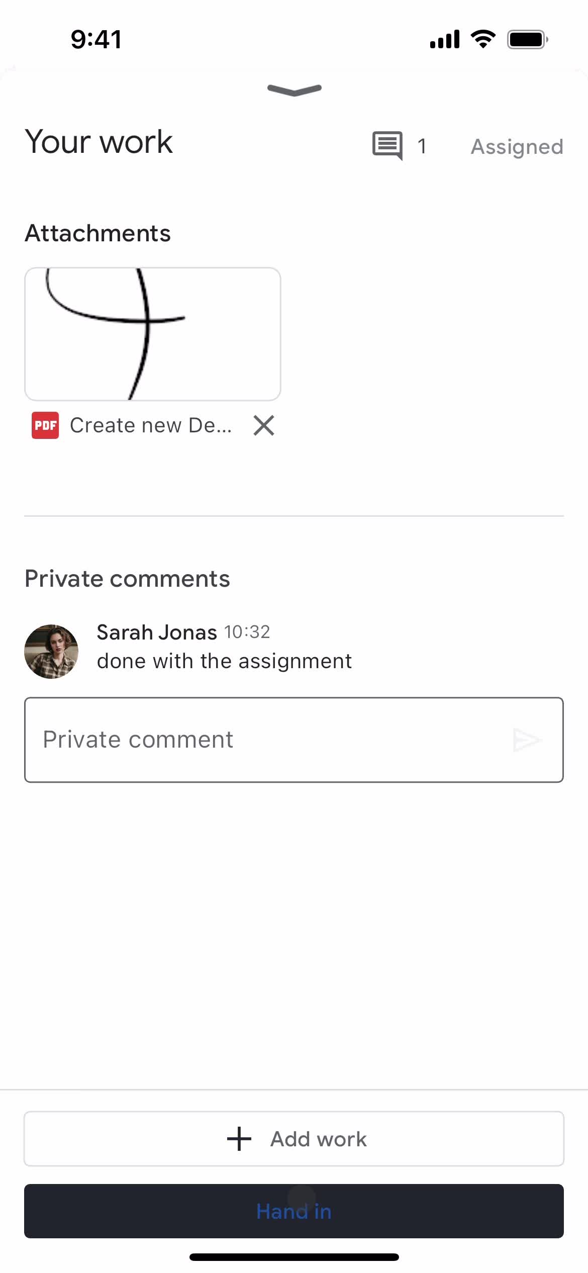 Handing in an assignment on Google Classroom video thumbnail