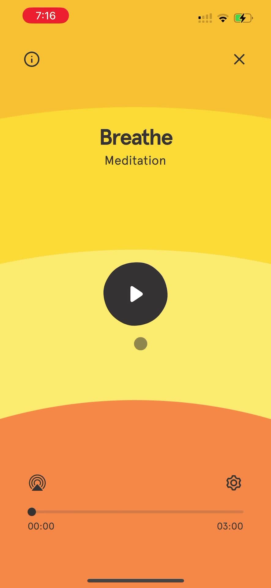 Meditation screenshot