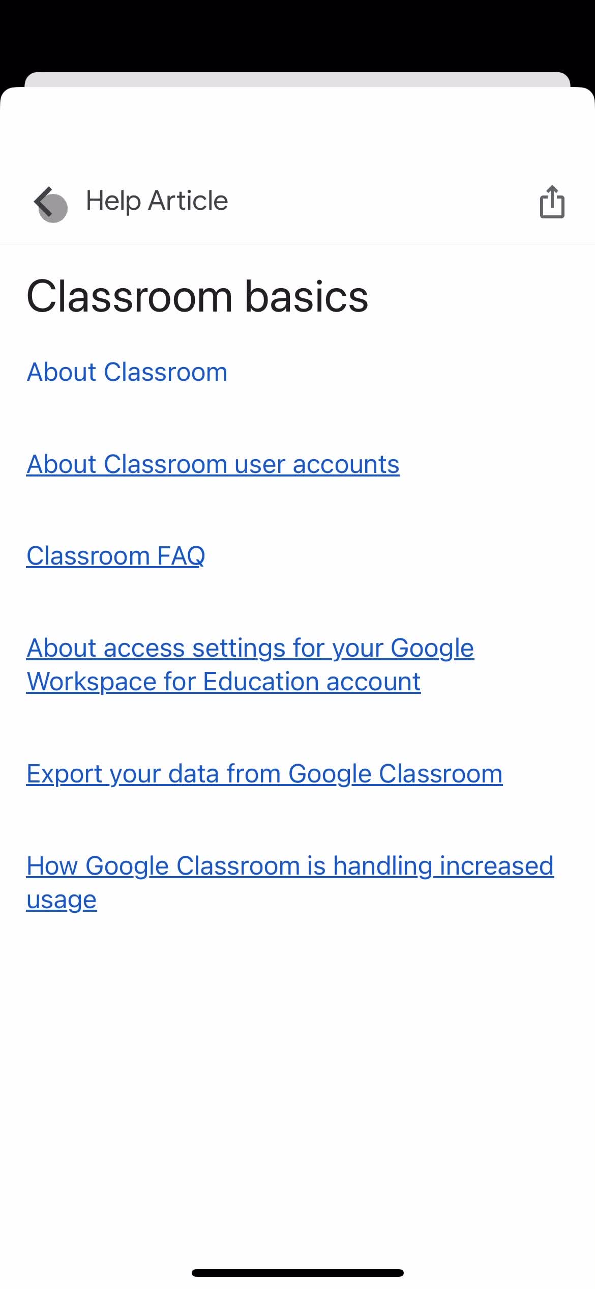 Help center on Google Classroom video thumbnail