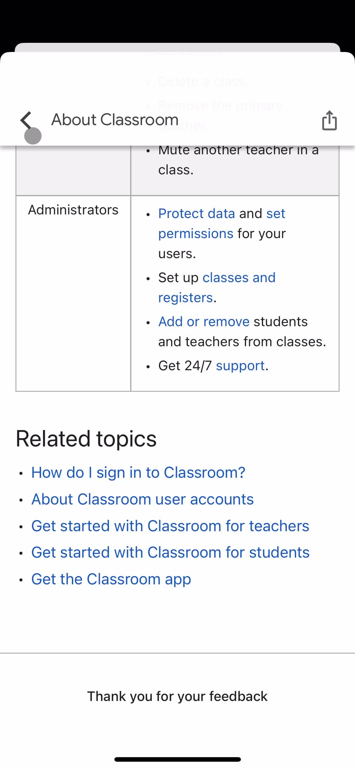 Help center on Google Classroom video thumbnail