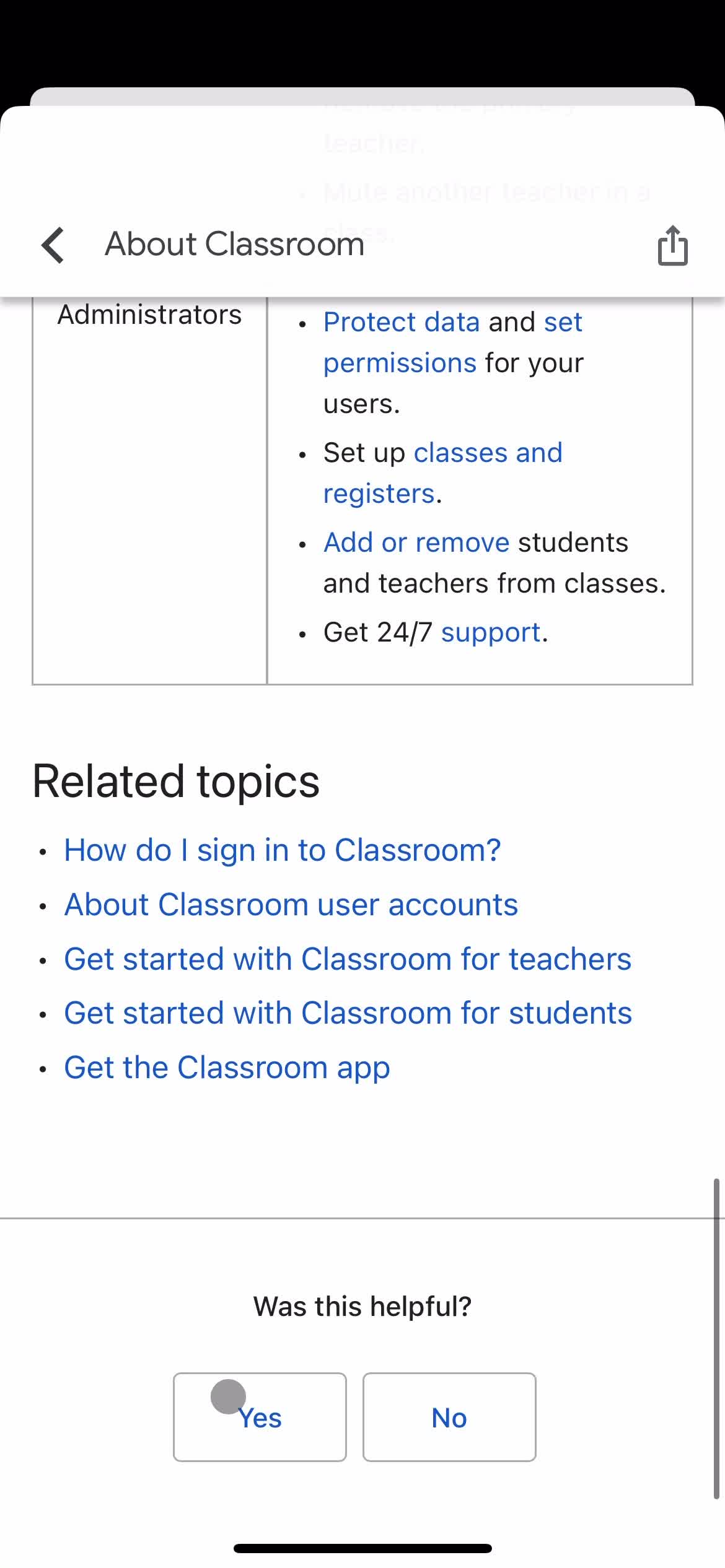 Help center on Google Classroom video thumbnail