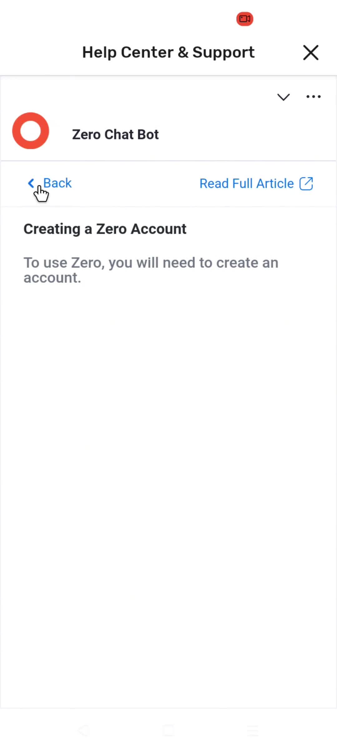 Help center on Zero video thumbnail