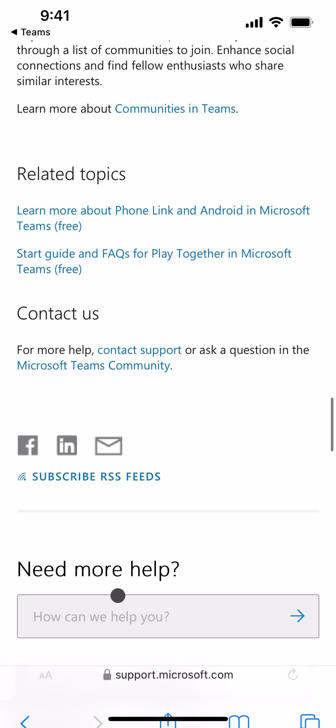 Help center on Microsoft Teams video thumbnail