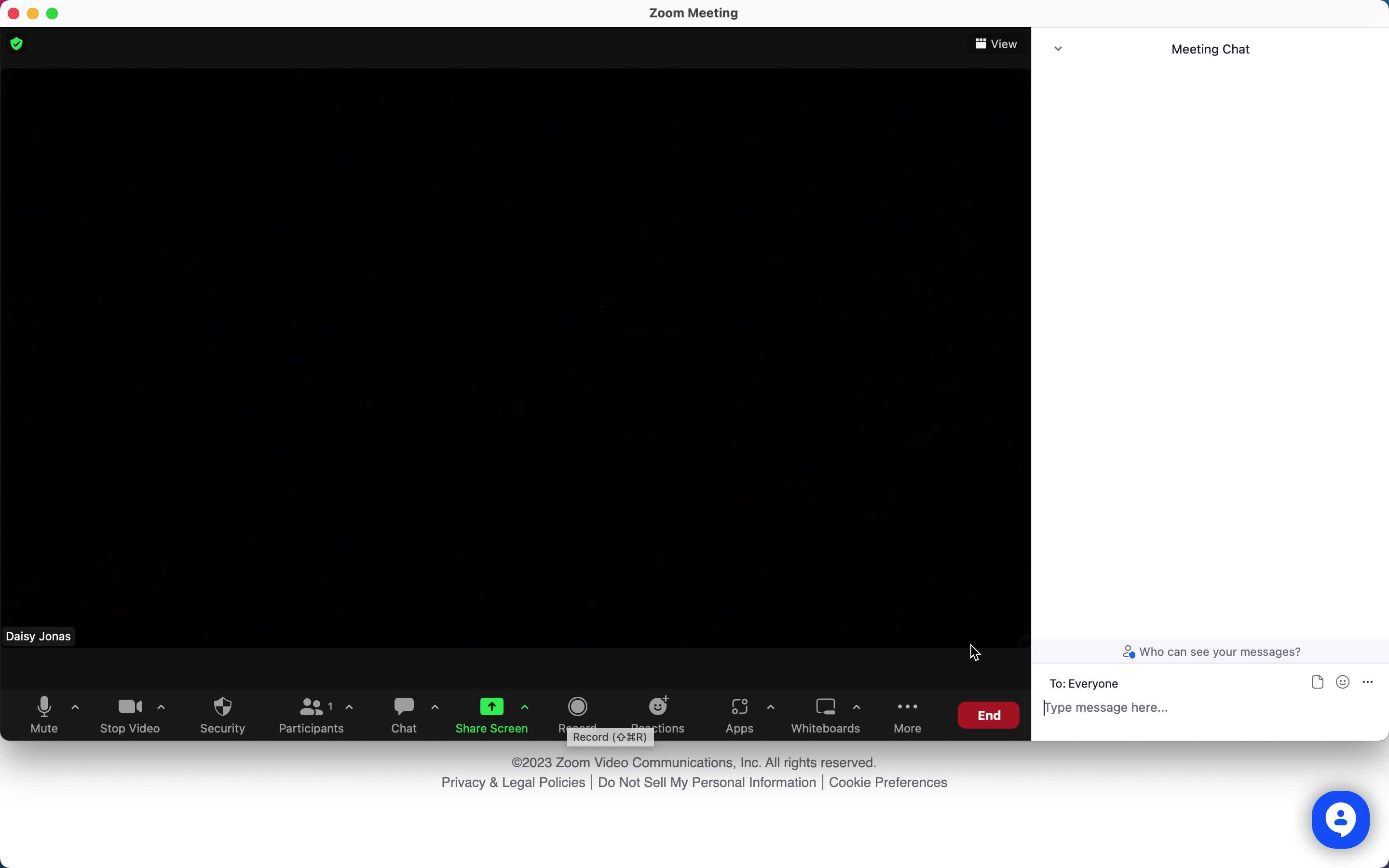 Video calls screenshot