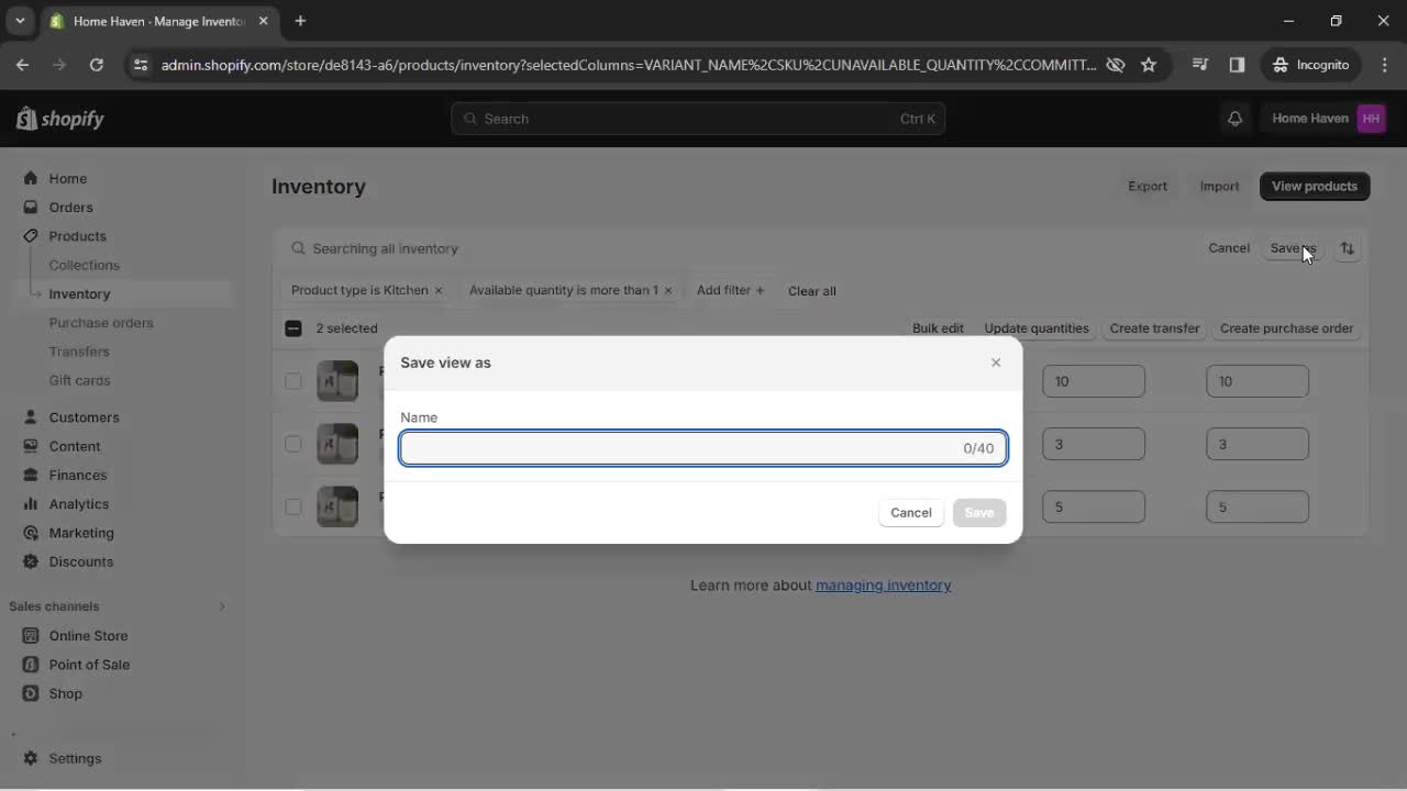 Inventory Management on Shopify video thumbnail