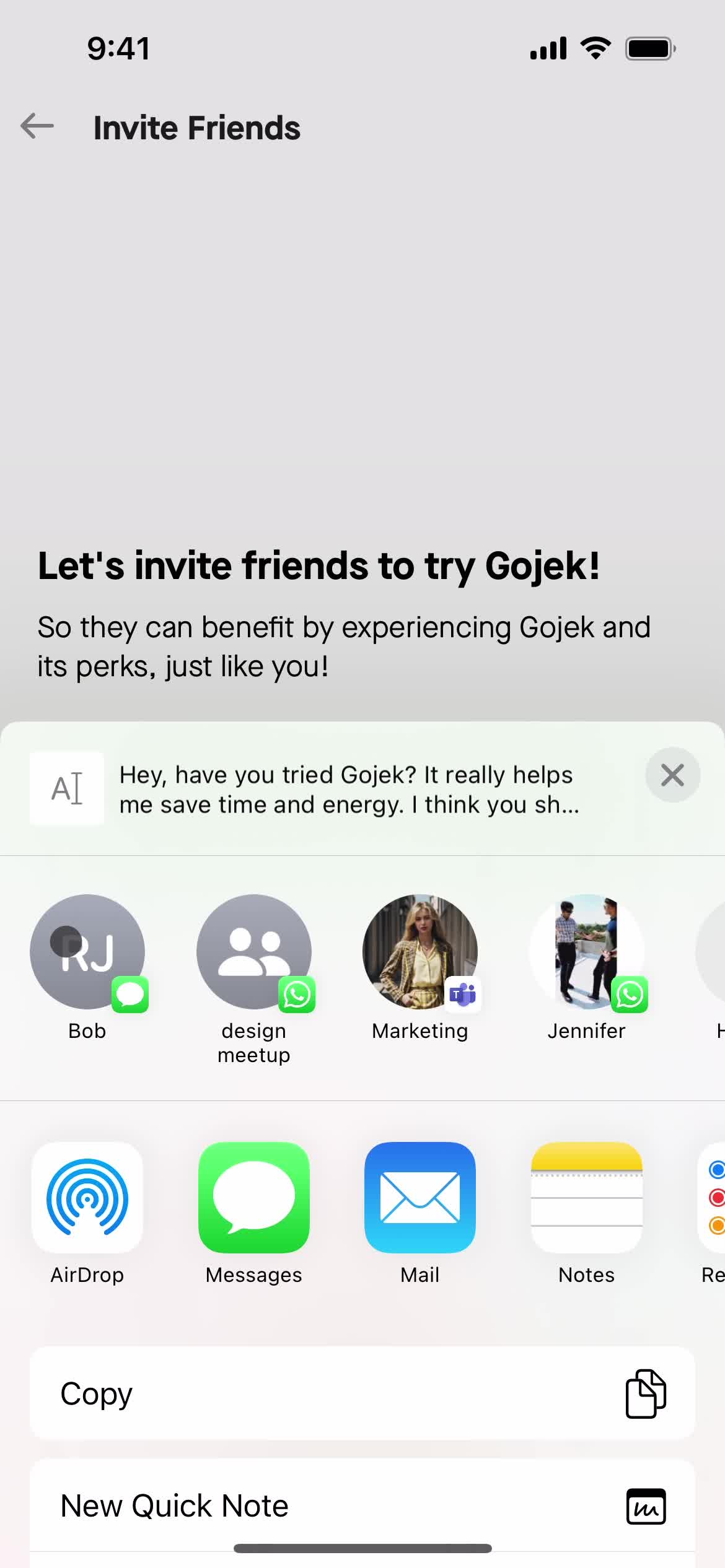 Inviting people on Gojek video thumbnail