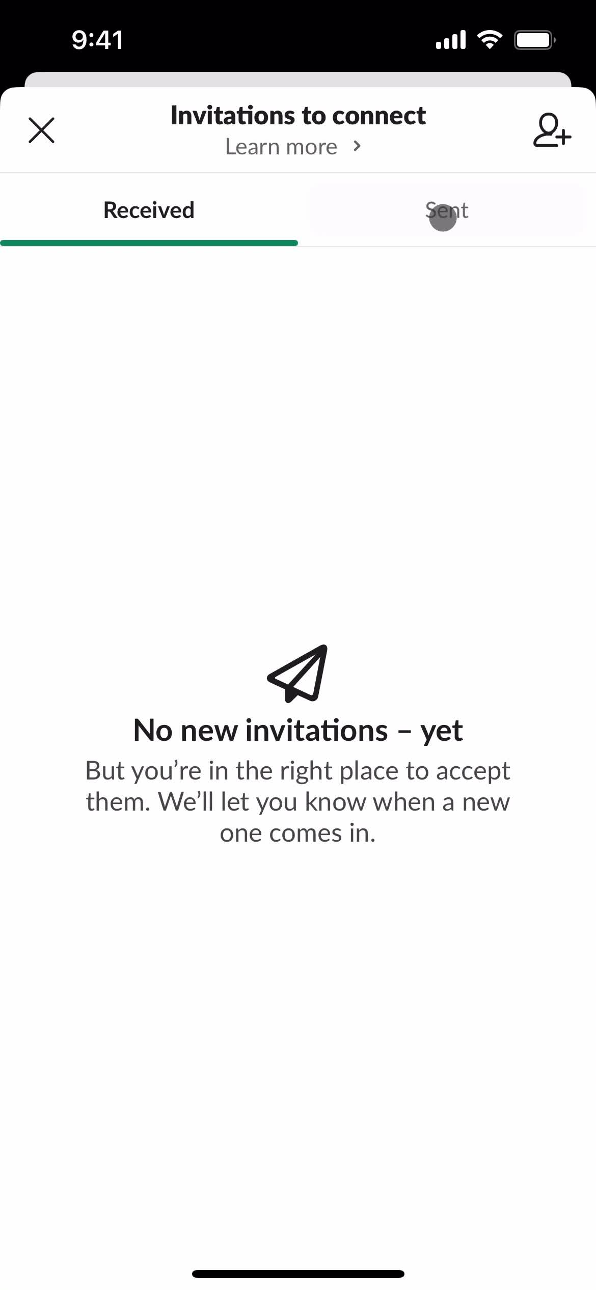 Inviting people screenshot