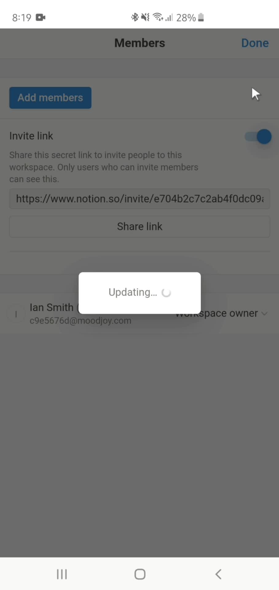 Inviting people on Notion video thumbnail