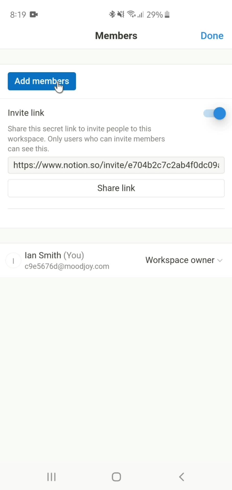 Inviting people on Notion video thumbnail