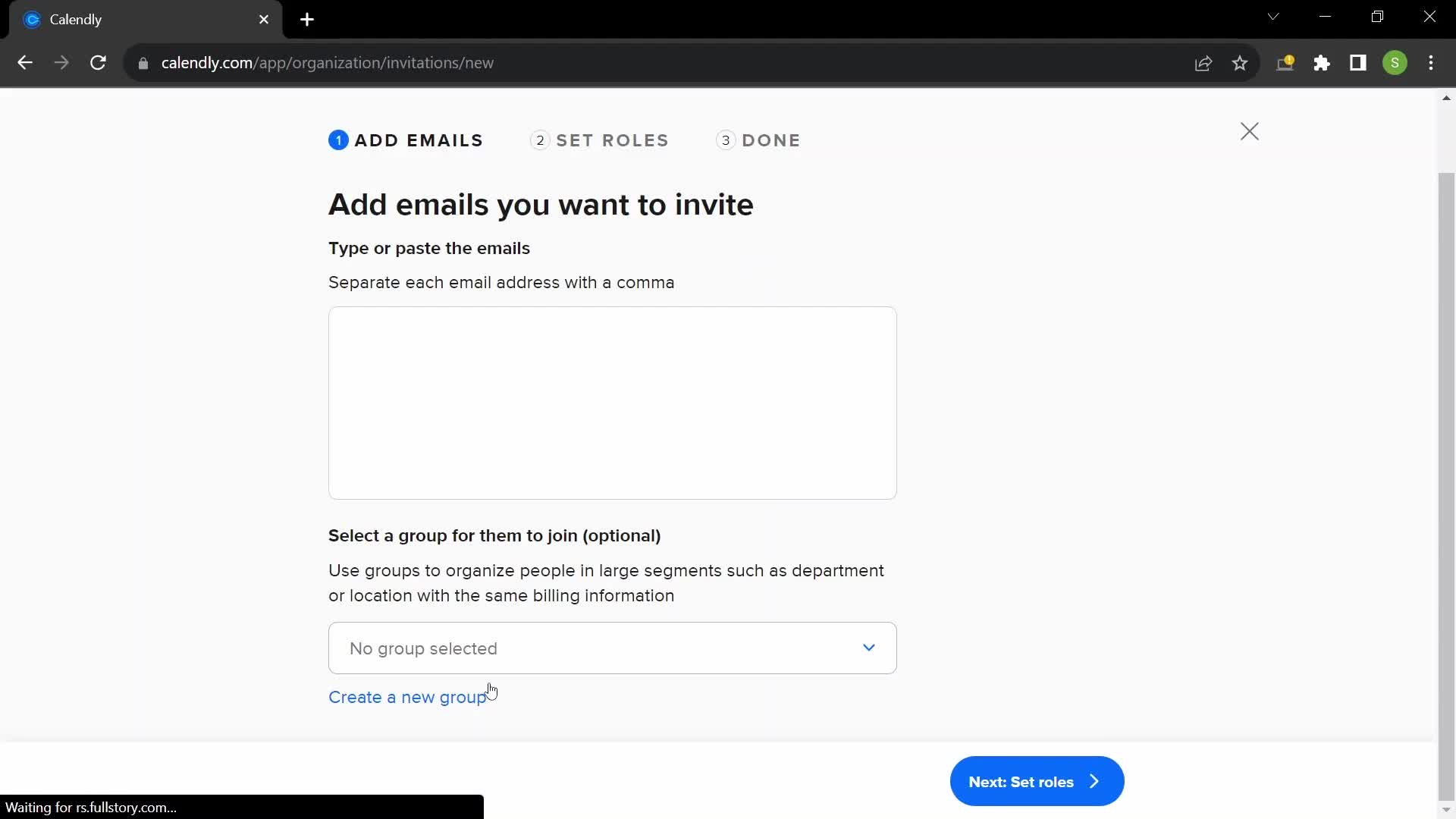 Inviting people screenshot