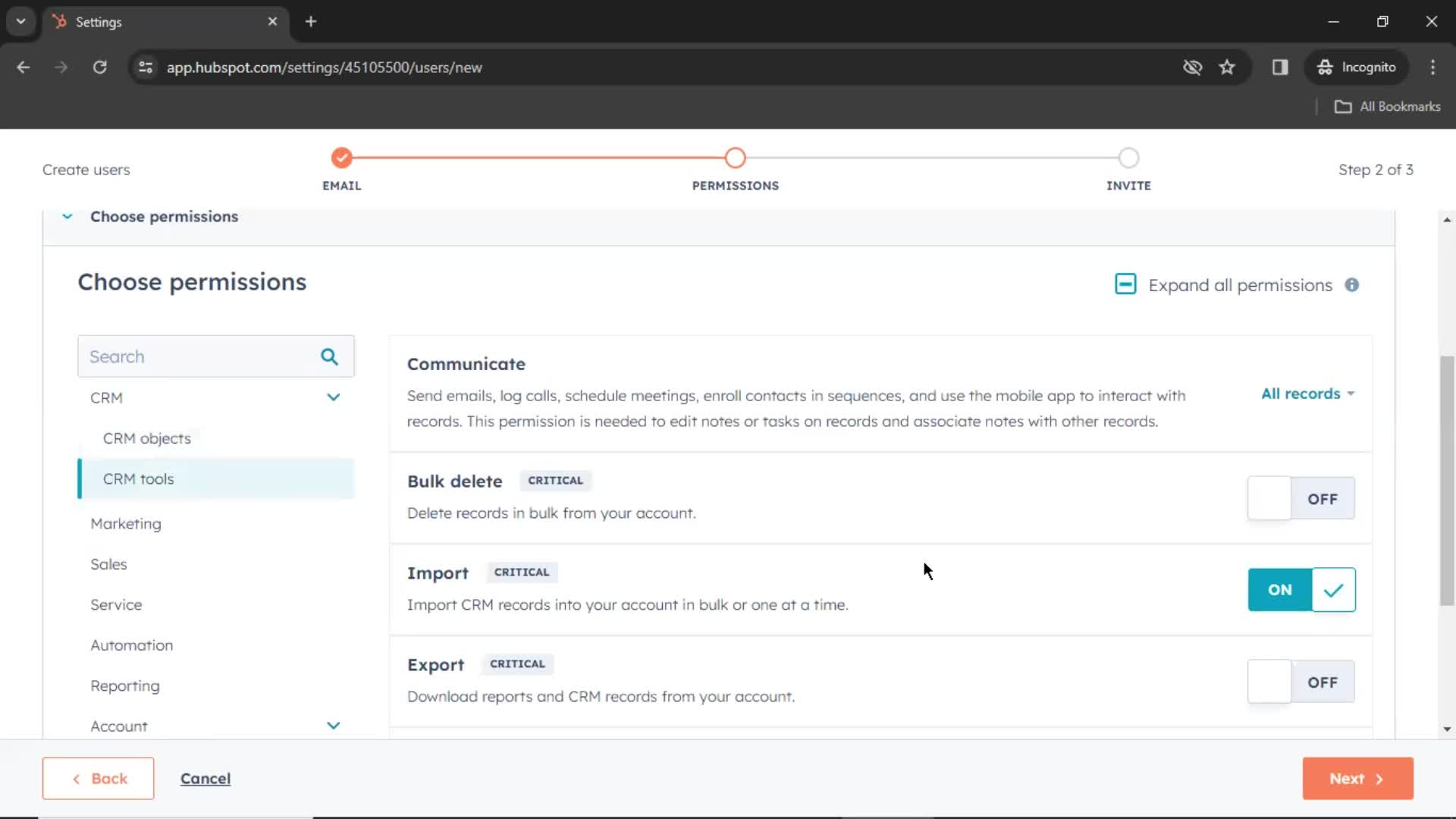 Inviting people on HubSpot CRM video thumbnail