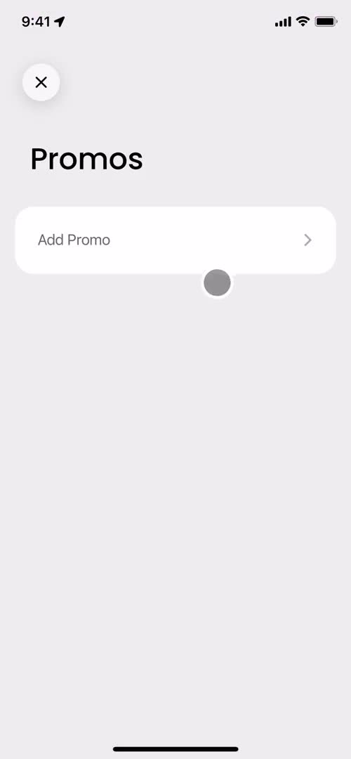 Screenshot of Promotions on Promo codes on Lime user flow