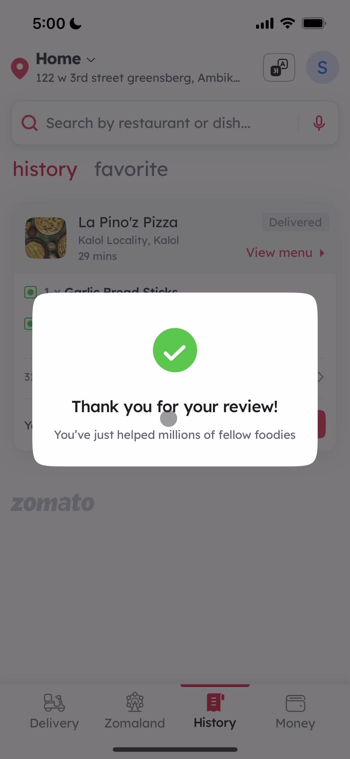 Leaving a review on Zomato video thumbnail