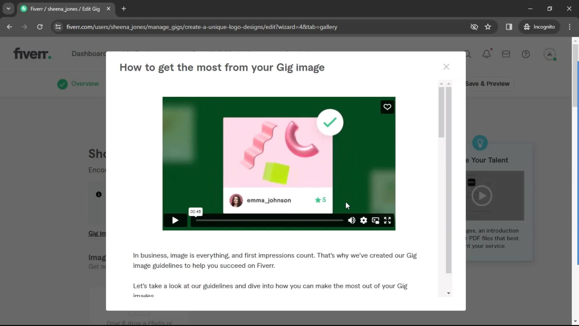 Listing a service on Fiverr video thumbnail