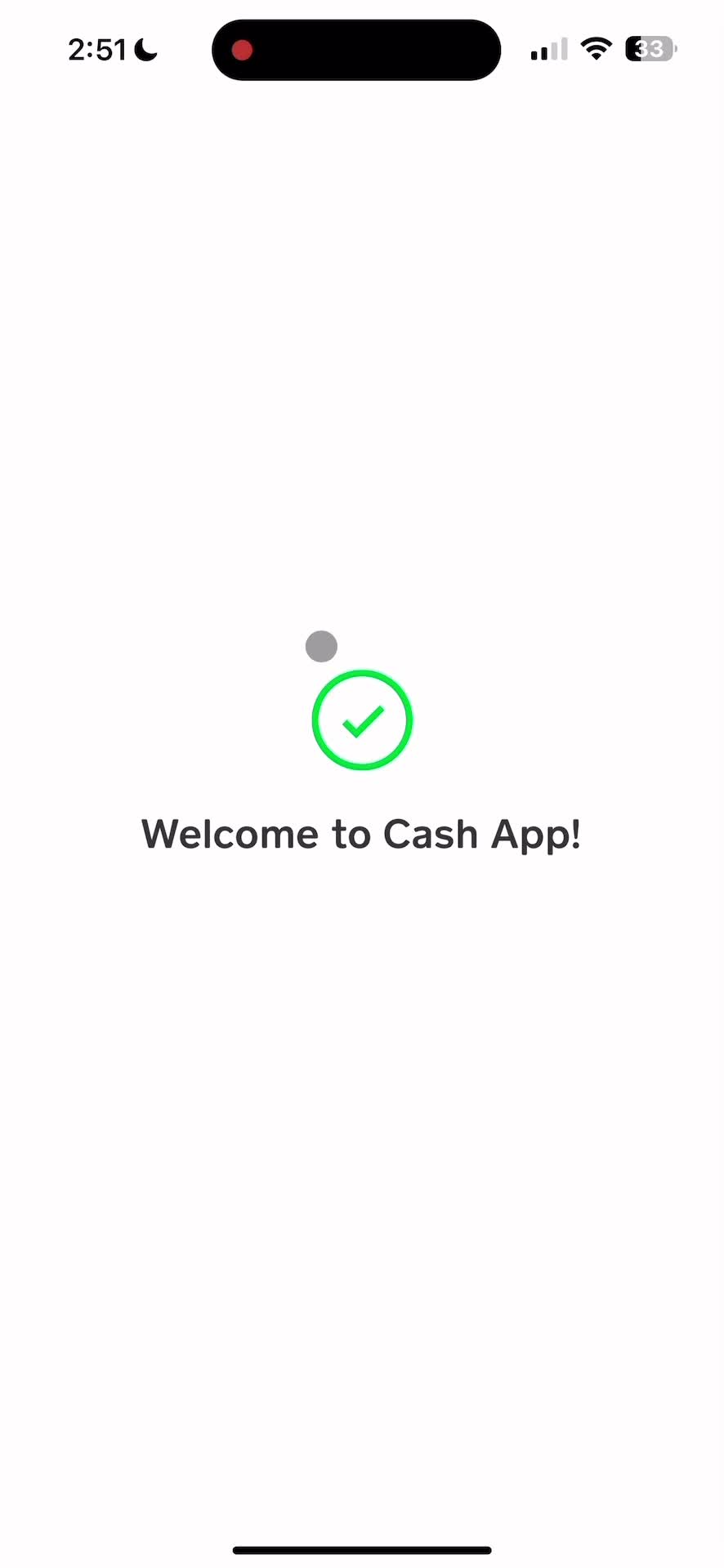 Logging in on Cash App video thumbnail