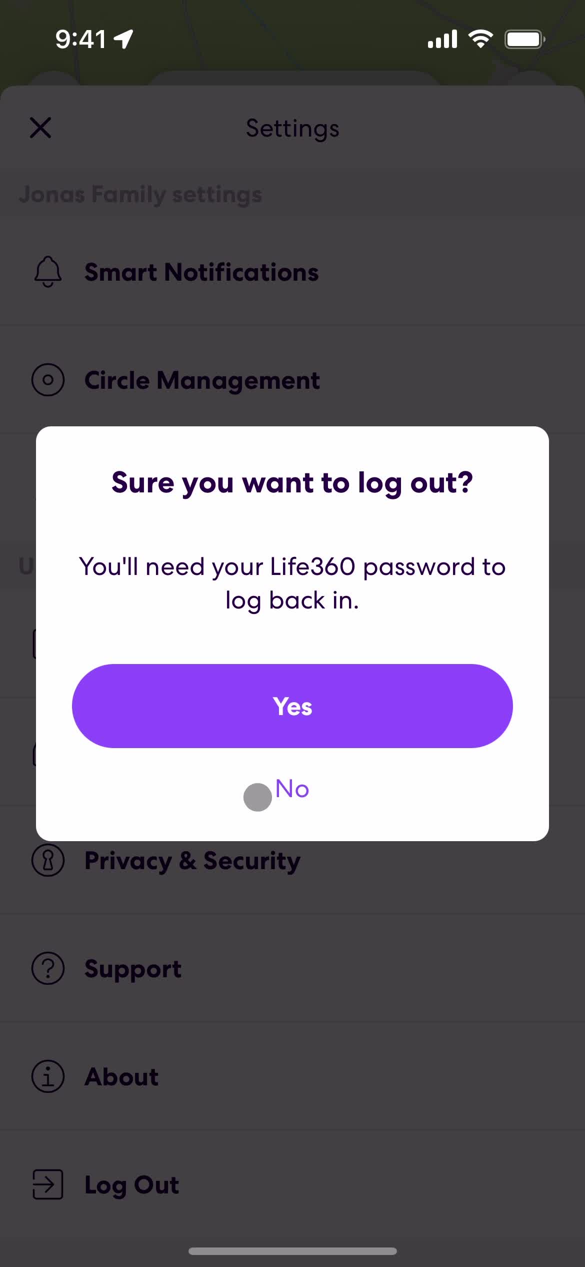 Logging out on Life360 video thumbnail