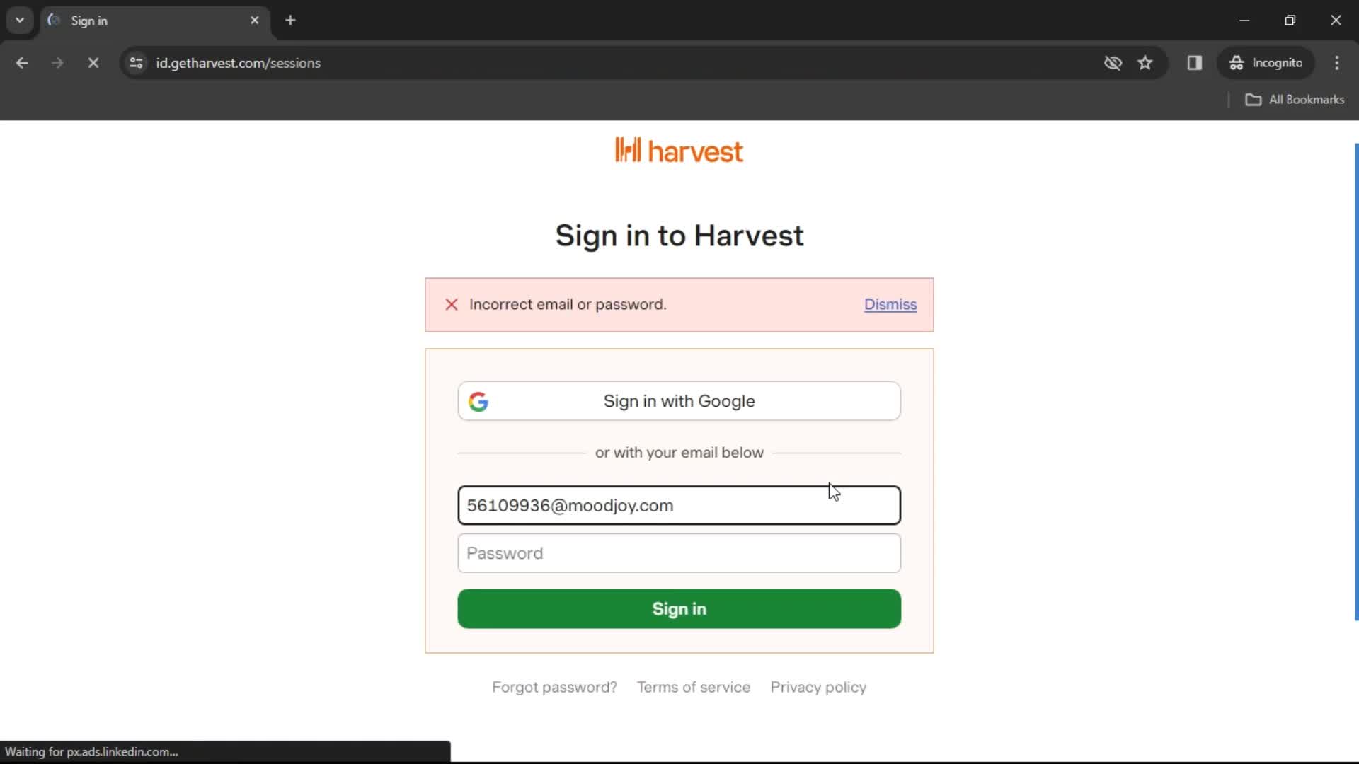 Logging in on Harvest video thumbnail