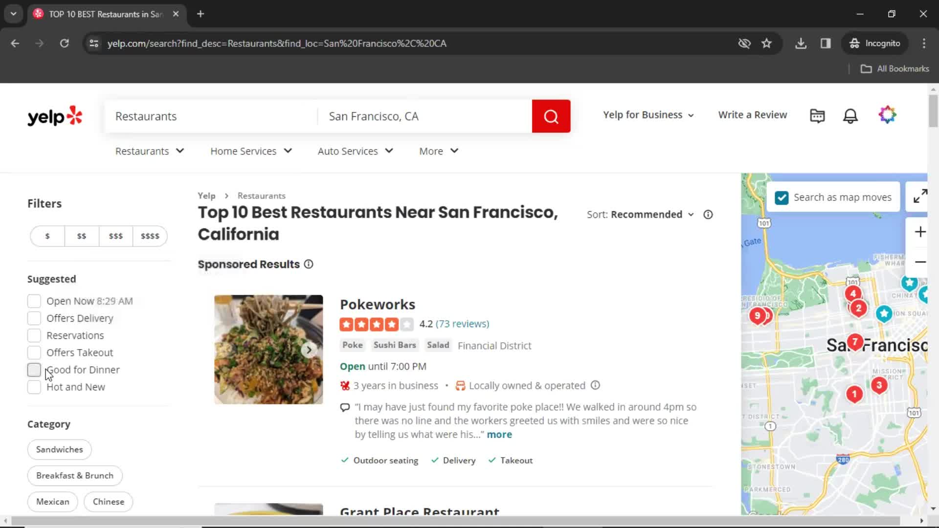 Making a restaurant reservation on Yelp video thumbnail