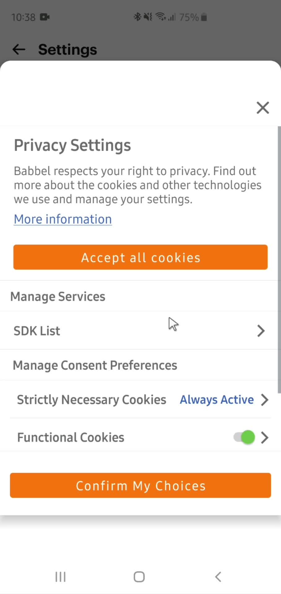 Settings on Babbel video thumbnail