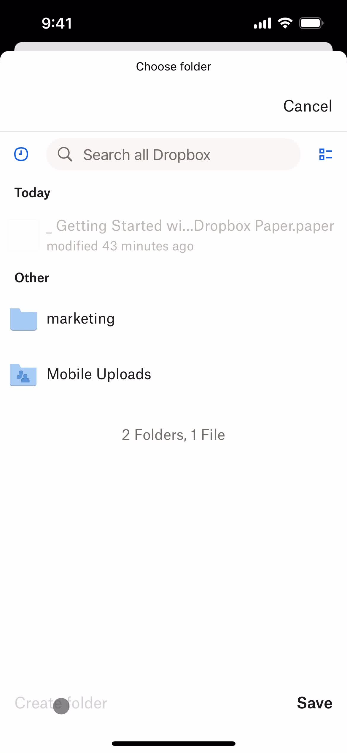 Managing files screenshot