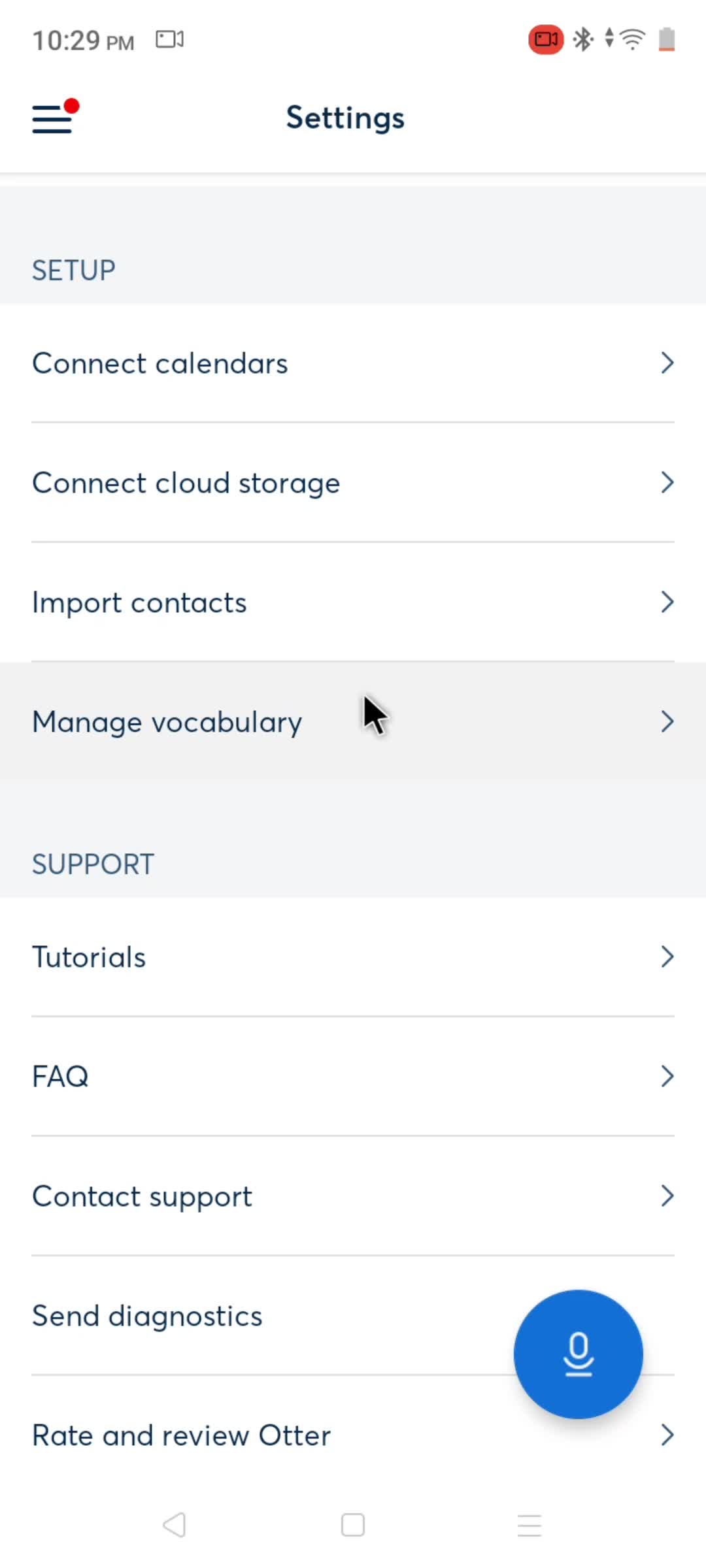 Adding vocabulary screenshot