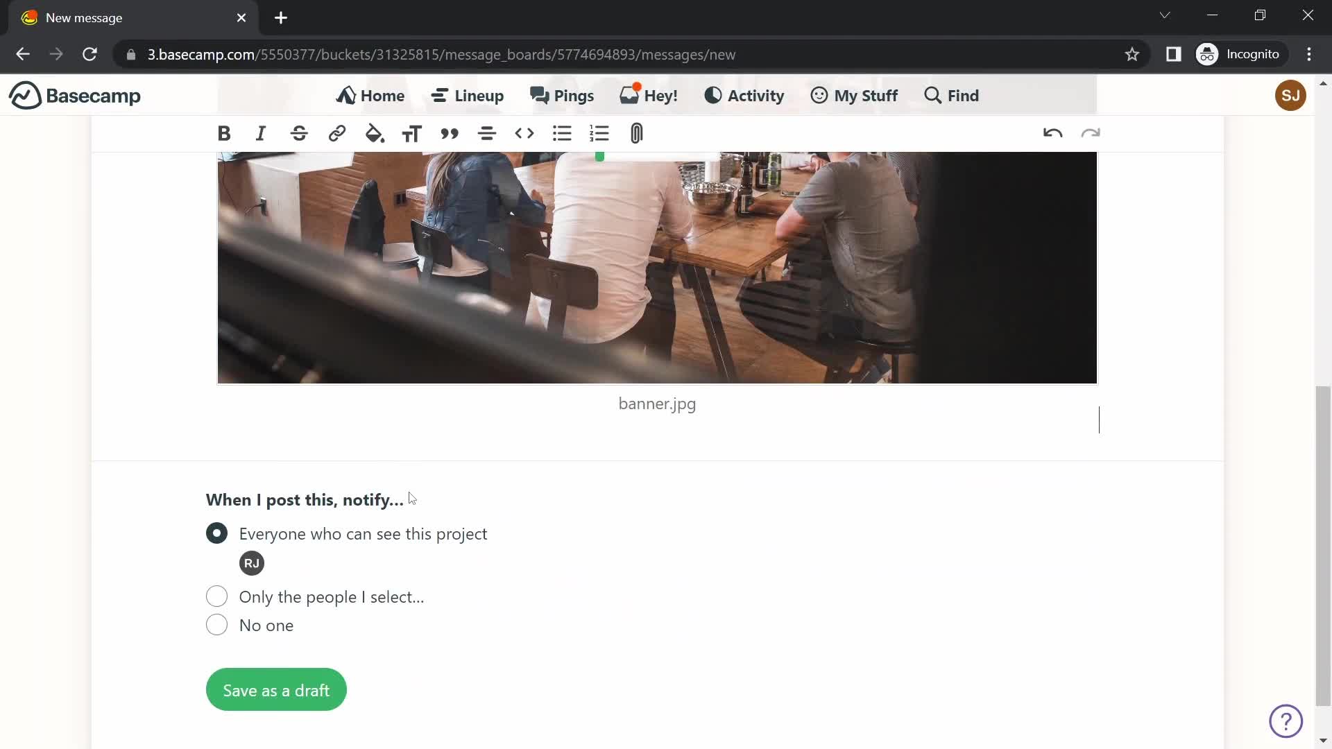 Messaging boards on Basecamp video thumbnail