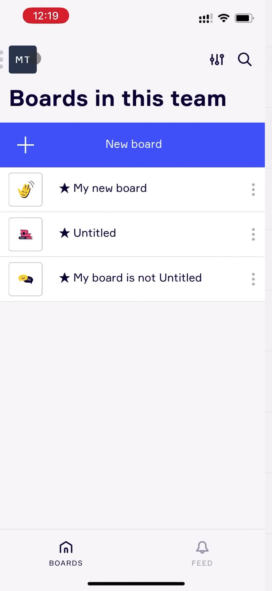 Creating a board screenshot