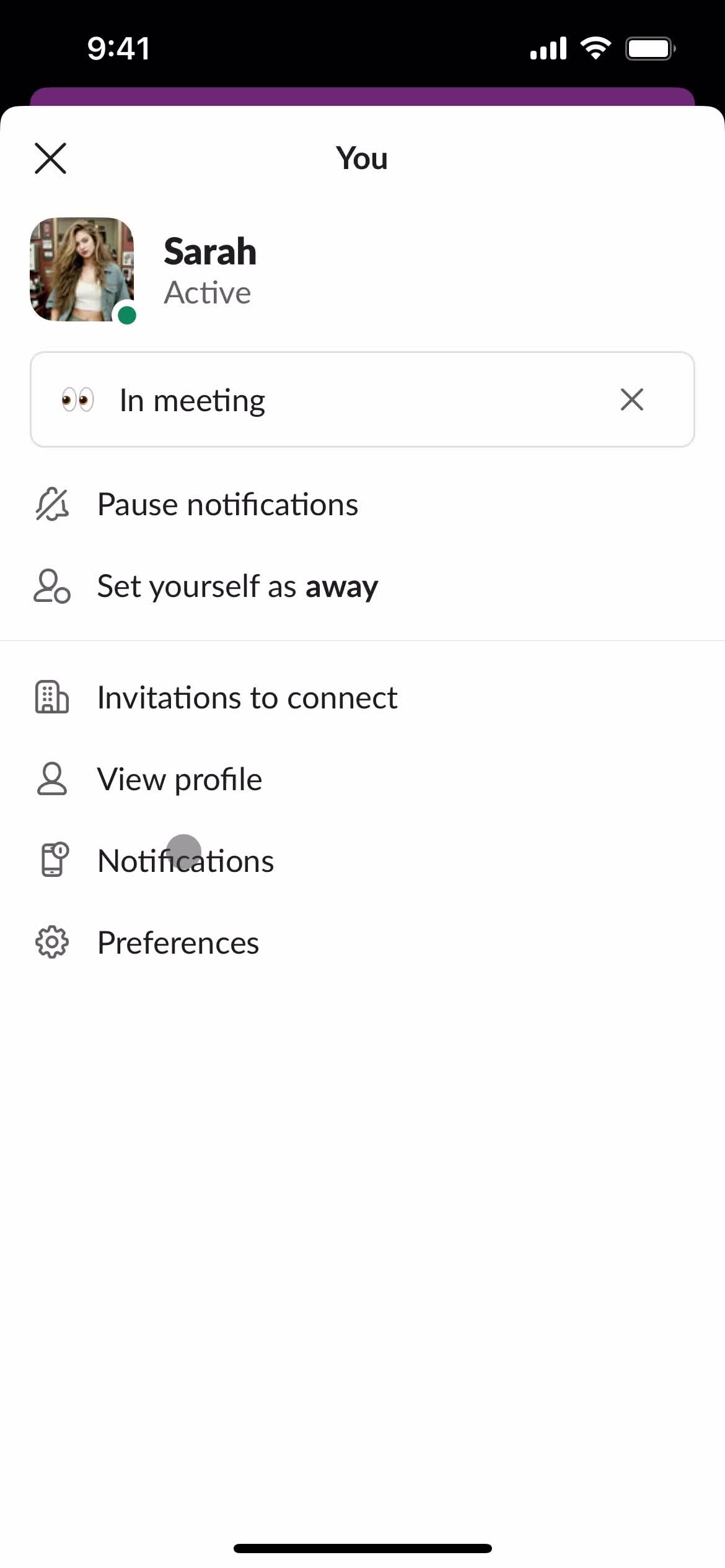 Notification settings screenshot