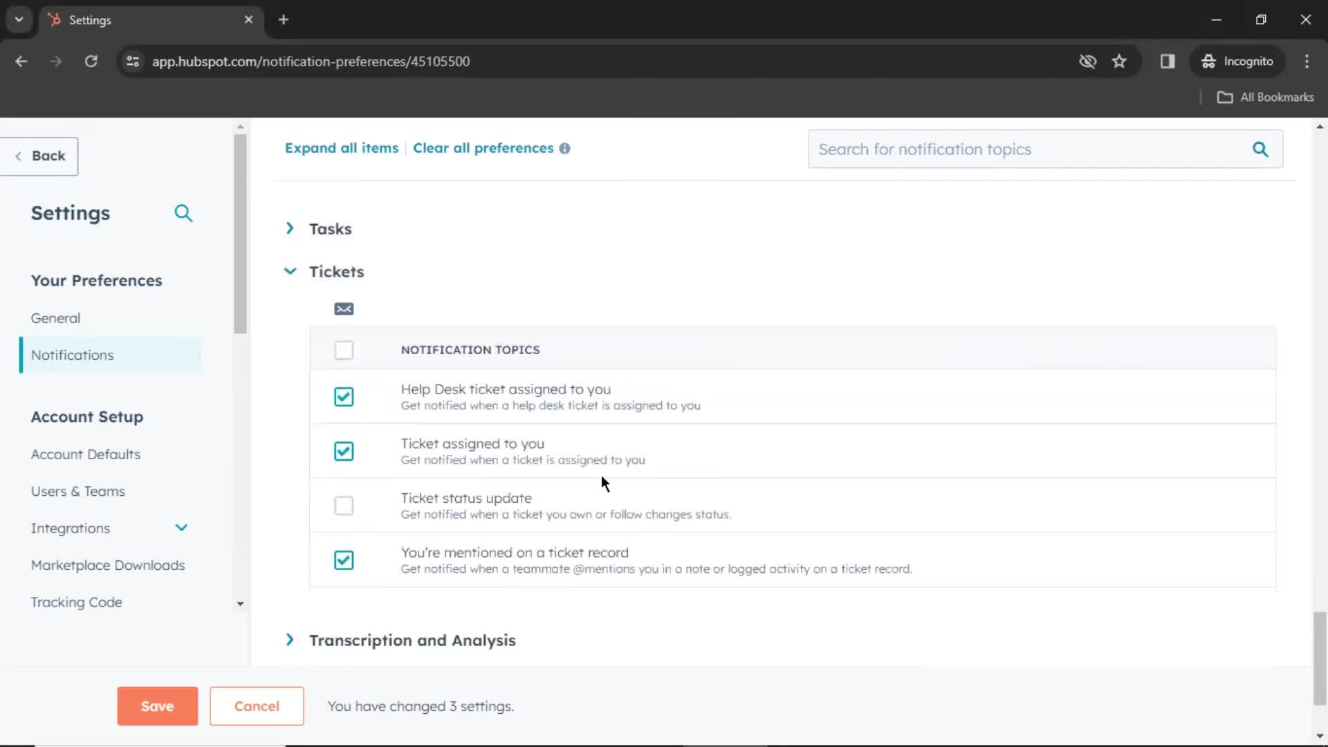 Notification settings on HubSpot CRM video thumbnail