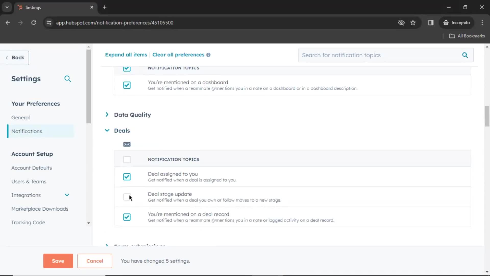 Notification settings on HubSpot CRM video thumbnail