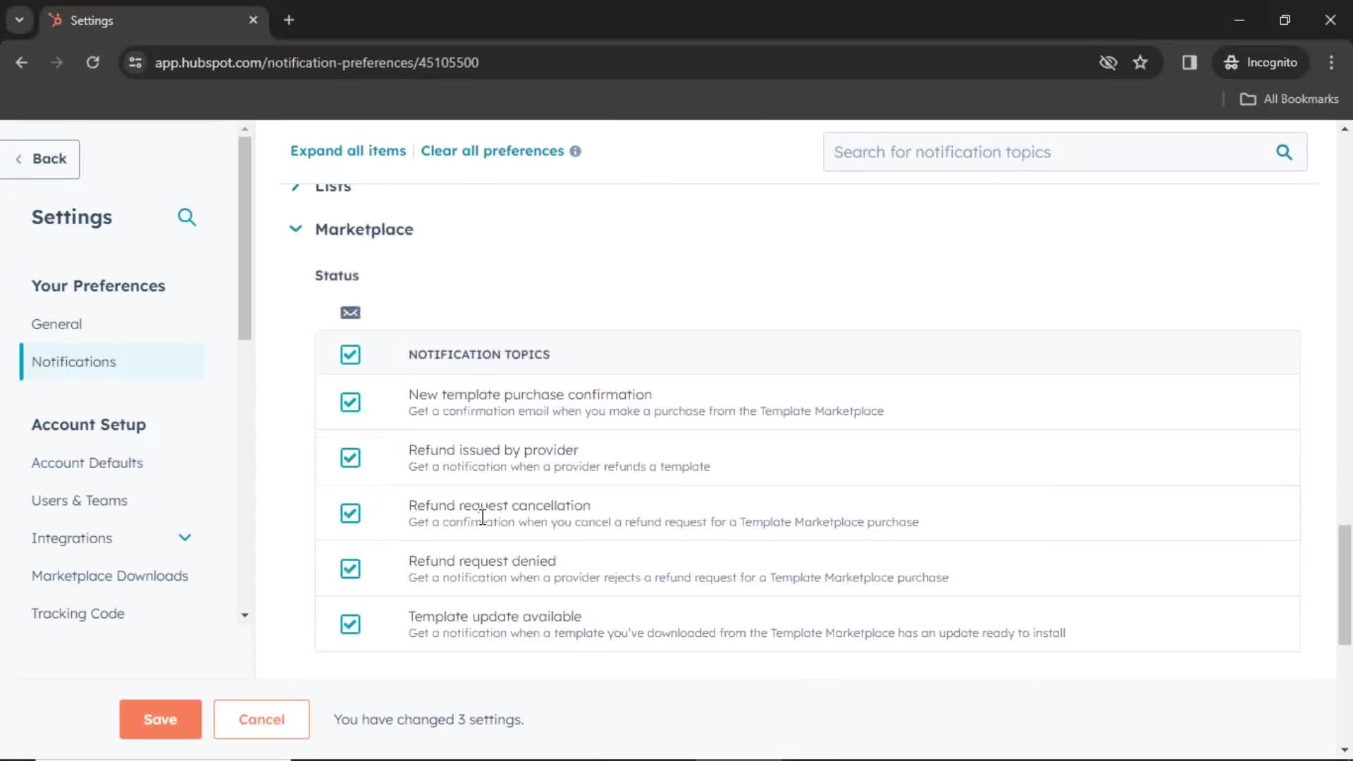 Notification settings on HubSpot CRM video thumbnail