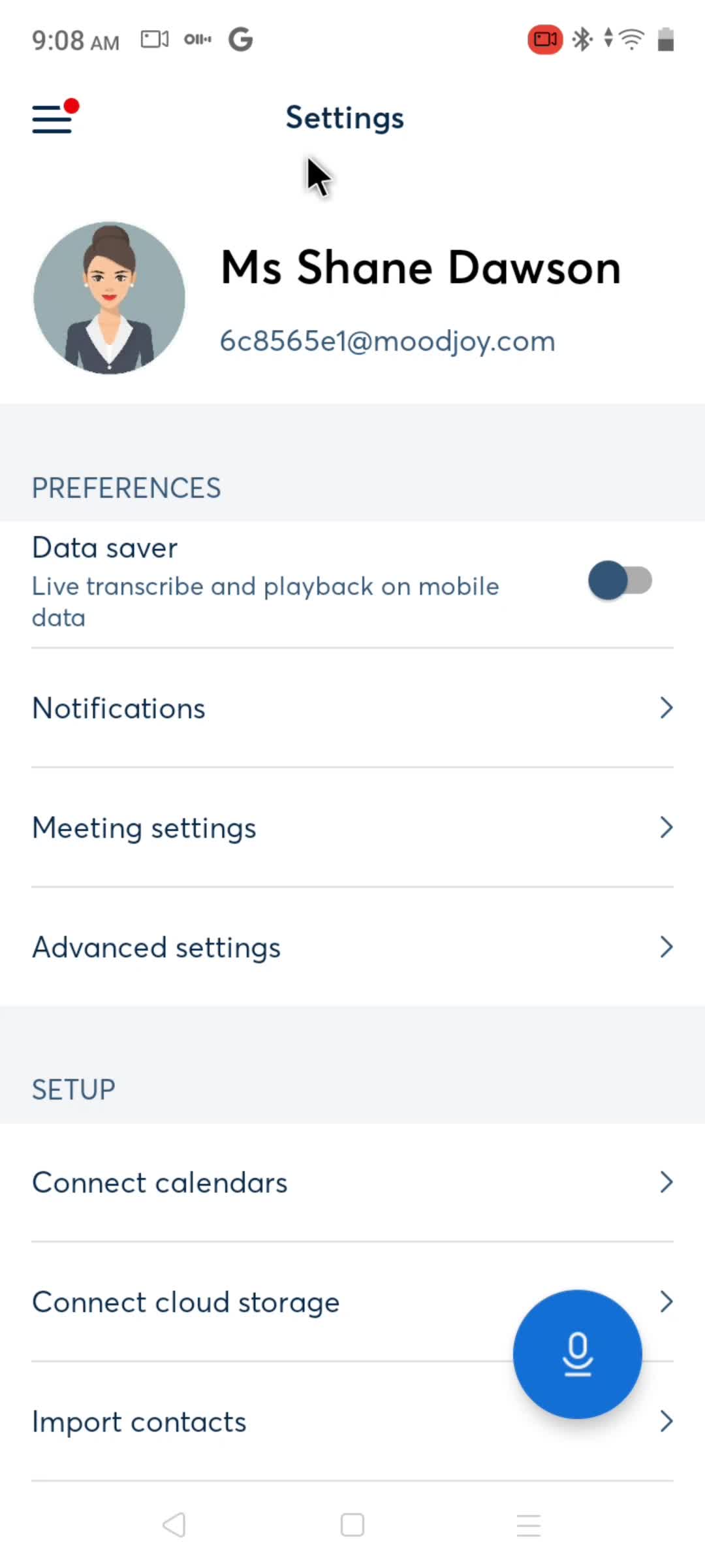 Notification settings screenshot