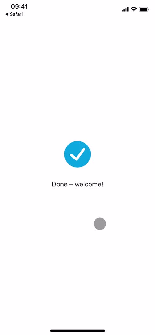 Onboarding screenshot