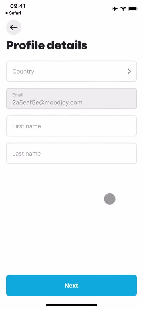 Onboarding screenshot