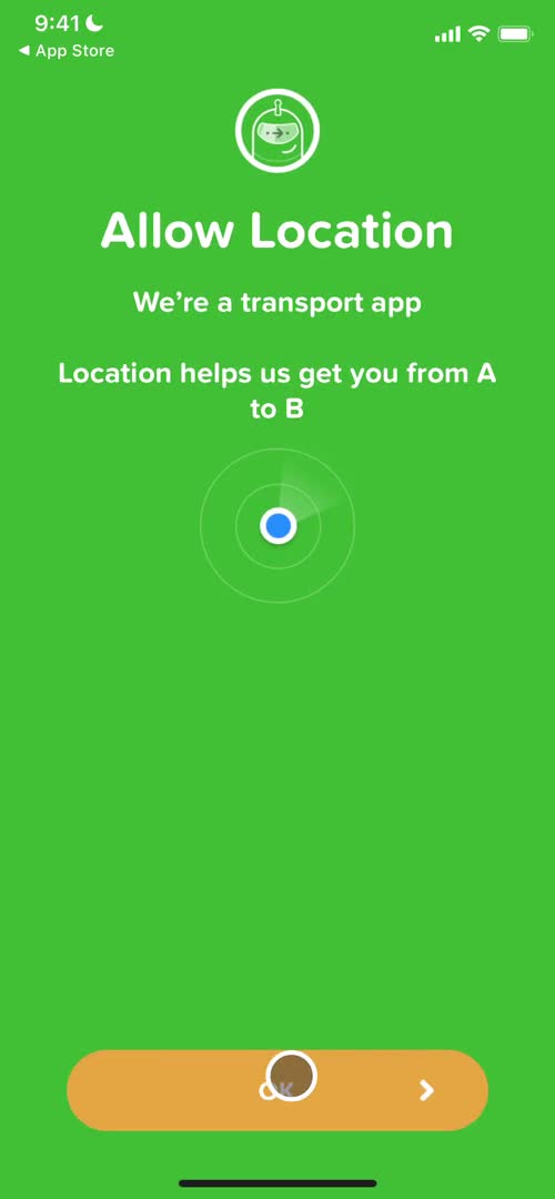 Citymapper enable location permissions screenshot