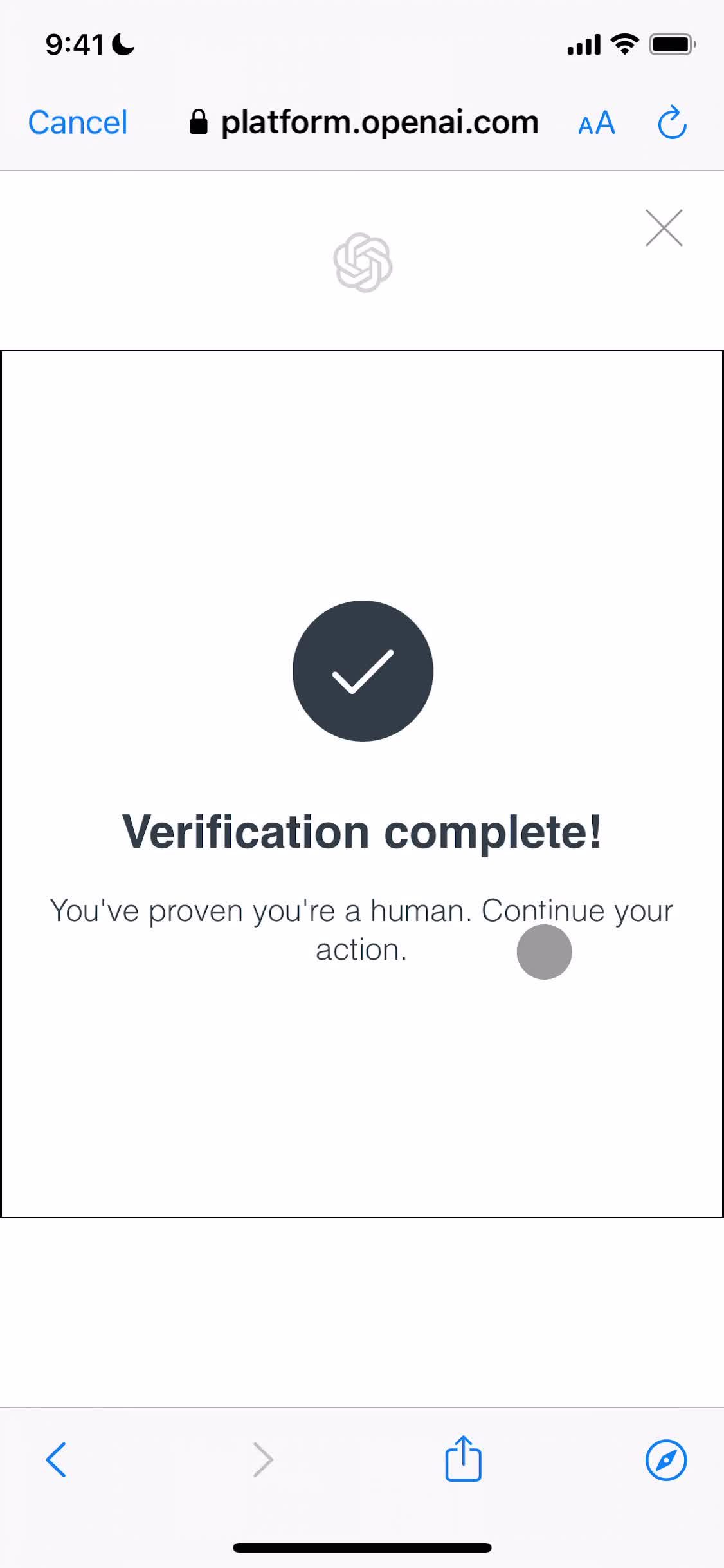 Onboarding screenshot