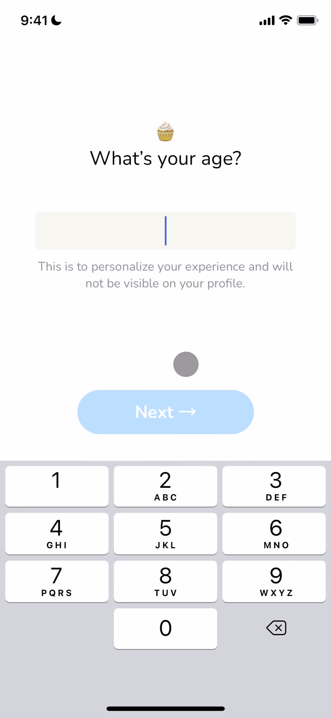 Onboarding screenshot