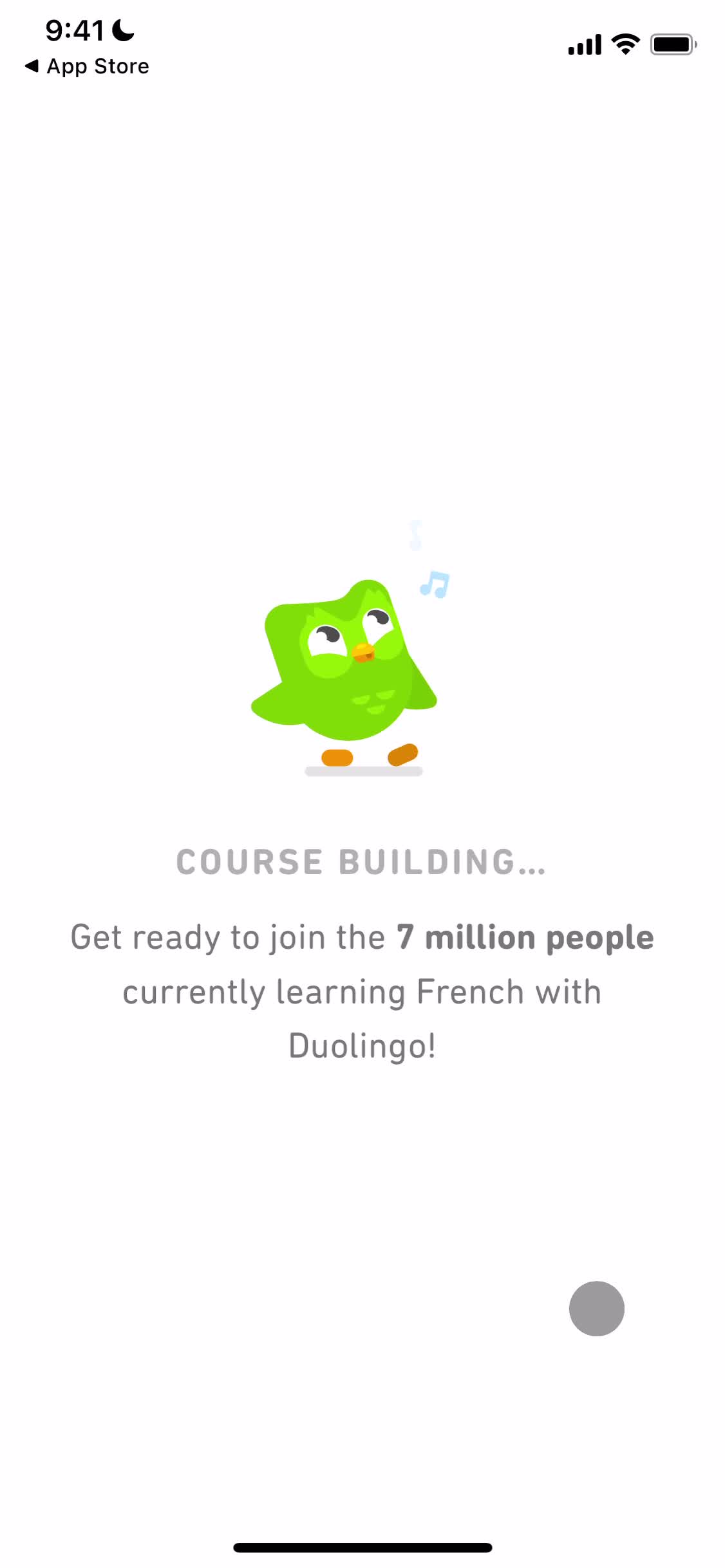 Duolingo loading screenshot