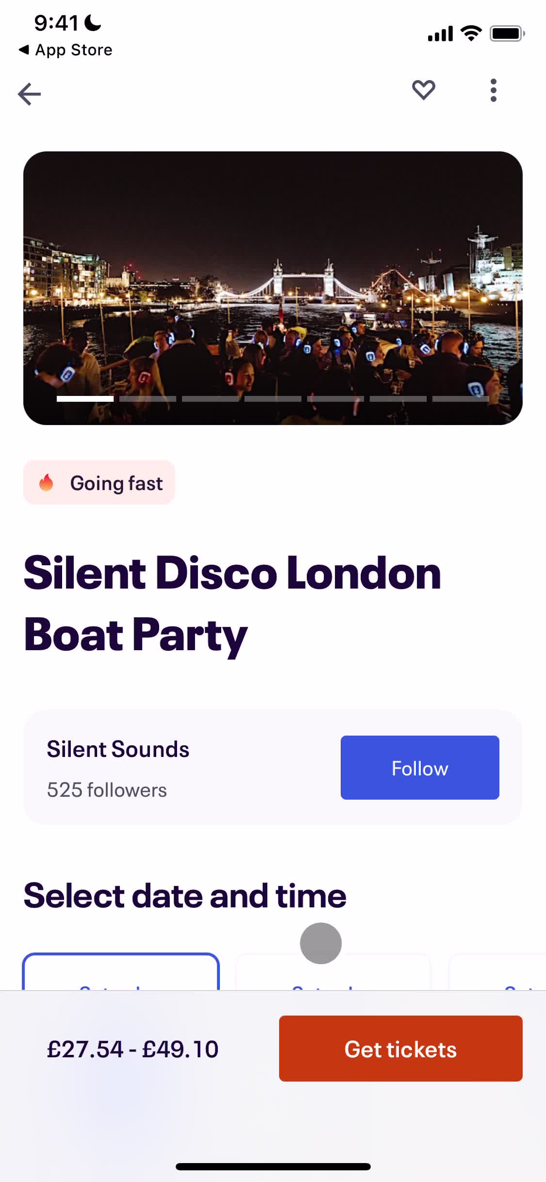 Eventbrite event detail screenshot