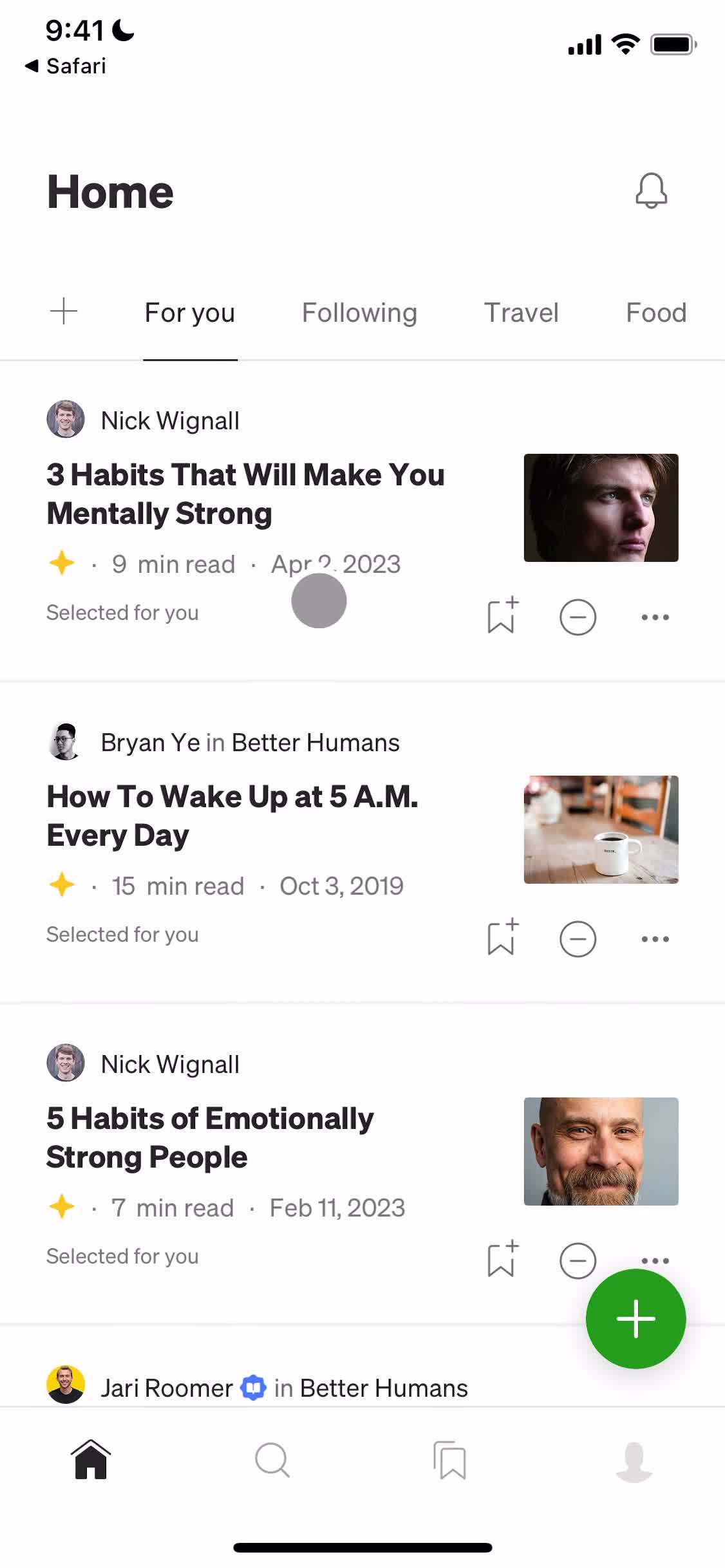 Medium home screenshot