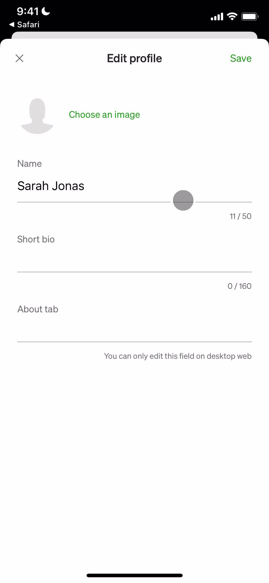 Onboarding screenshot