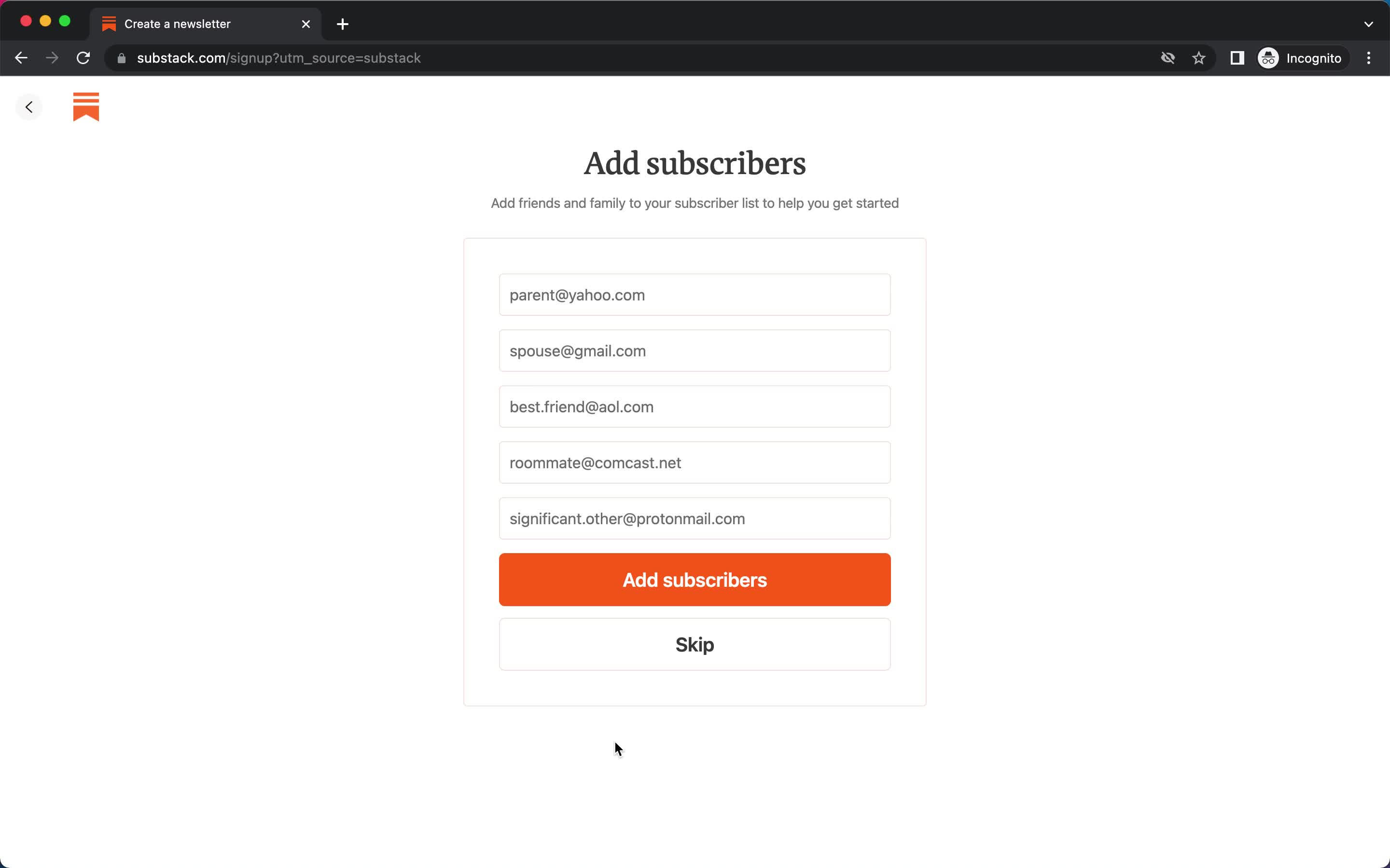 Onboarding screenshot