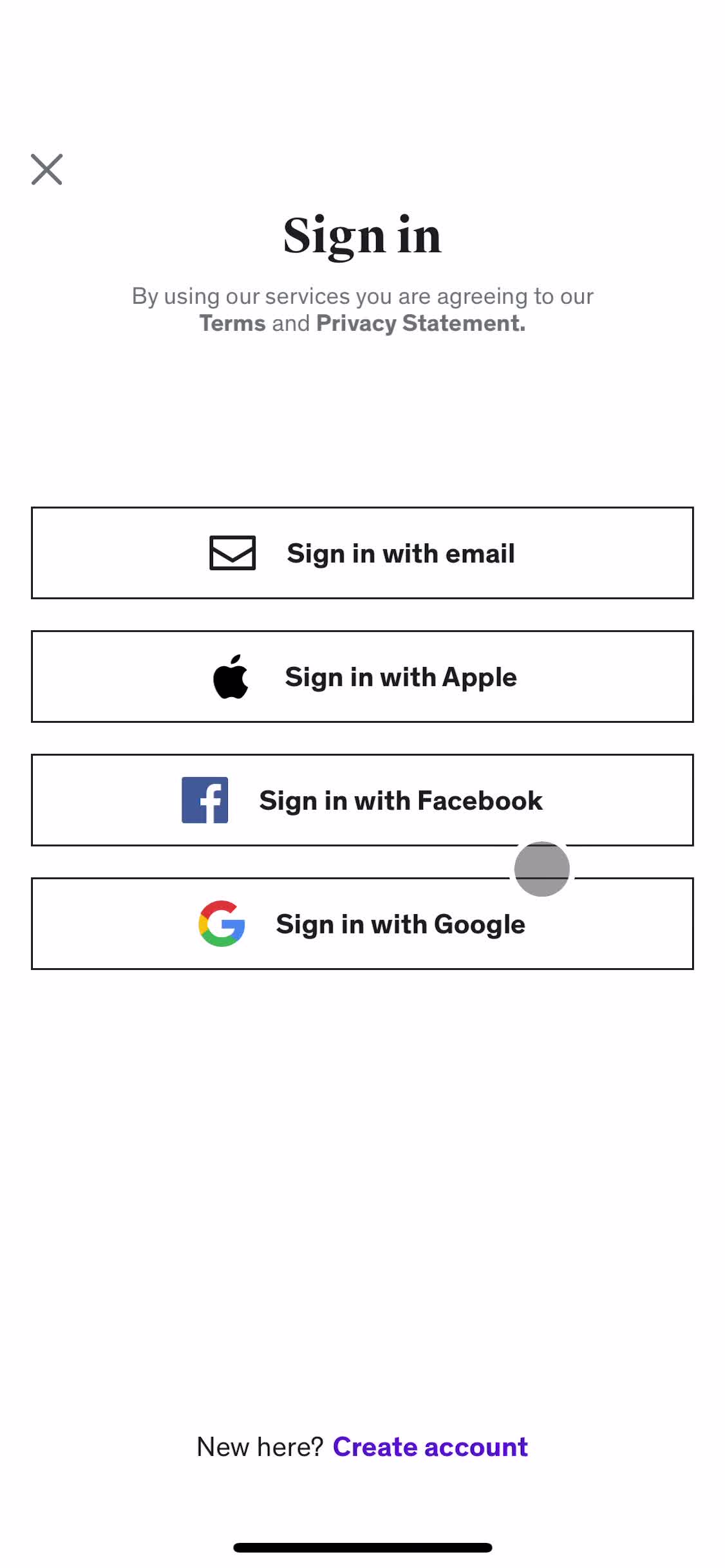 Screenshot of Sign in on Onboarding on Udemy user flow