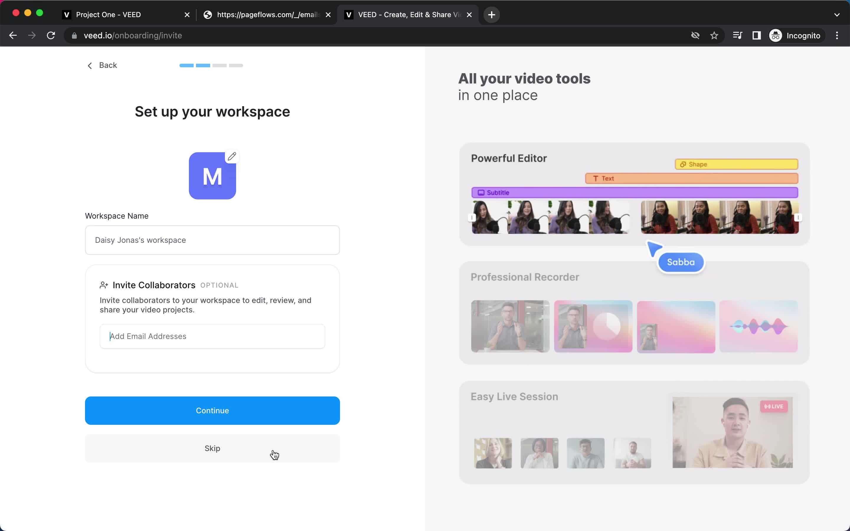 Onboarding screenshot