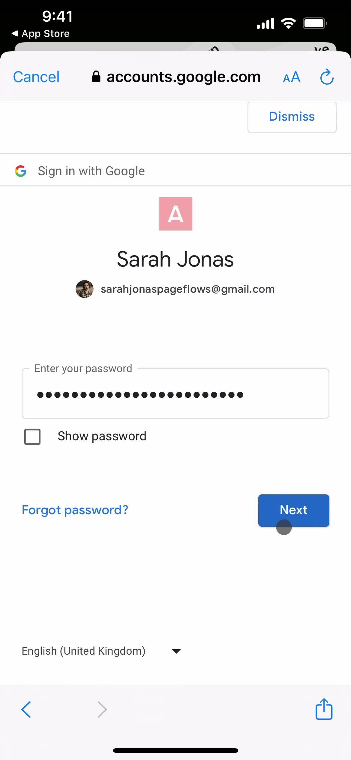 Onboarding screenshot