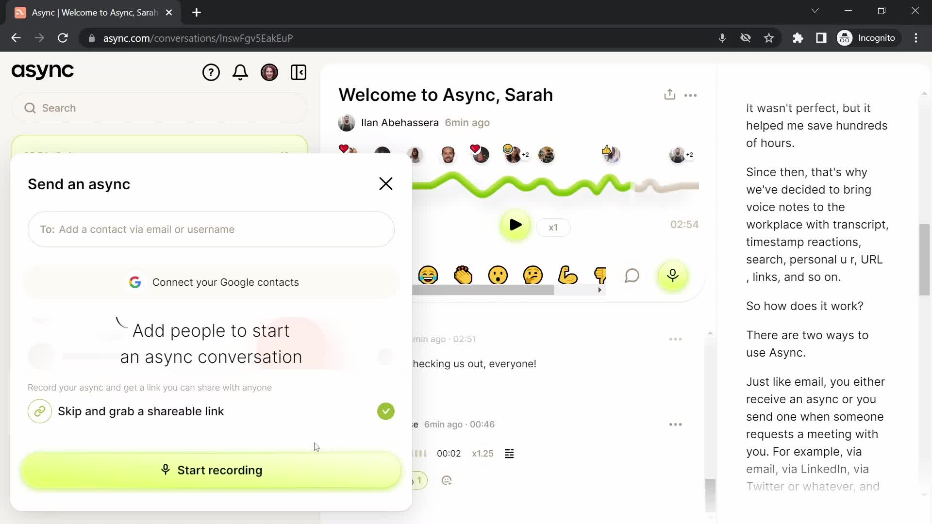 Onboarding screenshot